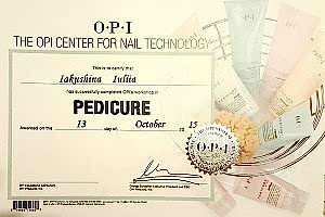 Сертификат OPI